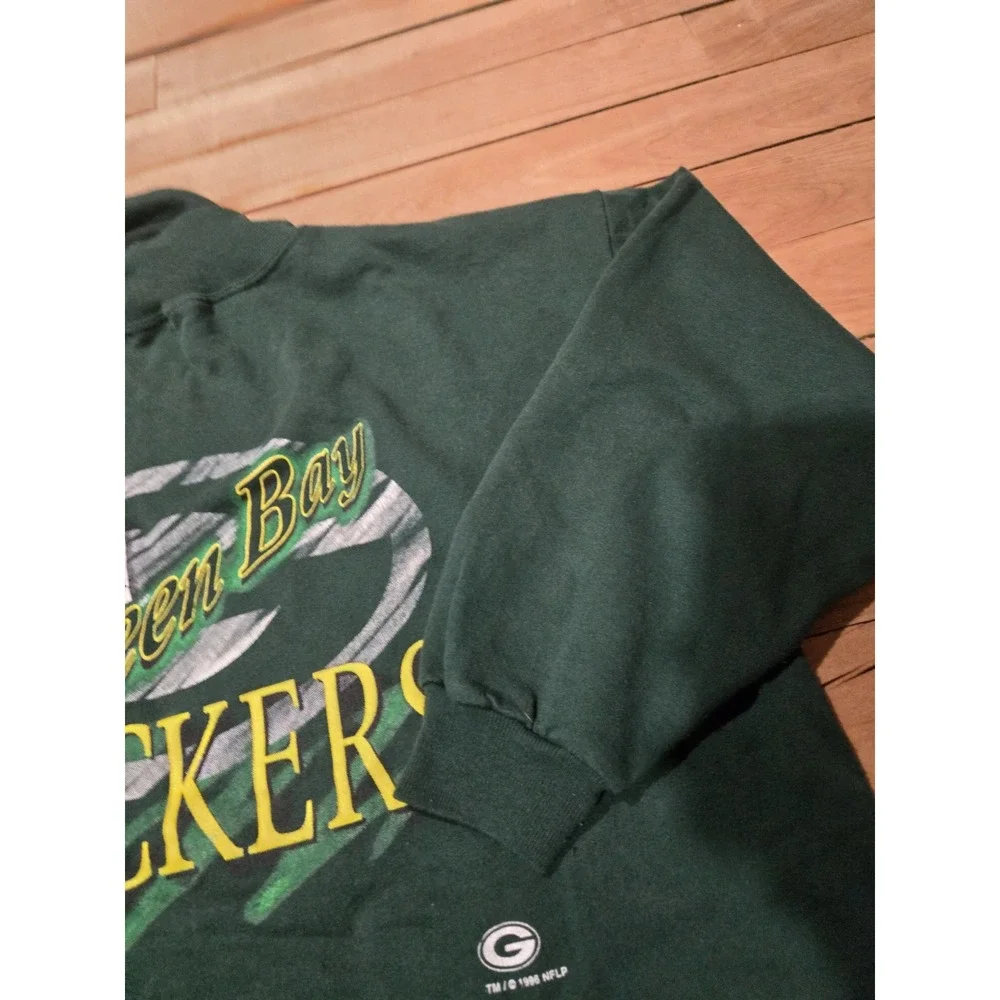 VTG 90s GREEN BAY PACKERS CLIFF ENGLE 1996 SPELL OUT SWEATSHIRT CREWNECK SIZE XL